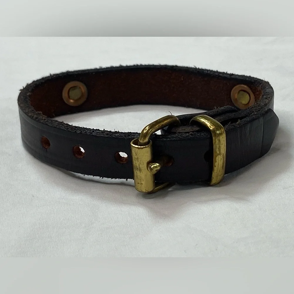 I ♥ PONIES Leather Bracelet with Brass Plate 8